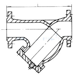 上海有森Arimori法蘭Y型過濾器結(jié)構(gòu)圖